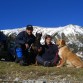 Aquí nos teneis a los cuatro (IRIS,CRIS,ROY,PAKO)...en la carretera que va al parking de la estación de esquí de Vallter 2000...